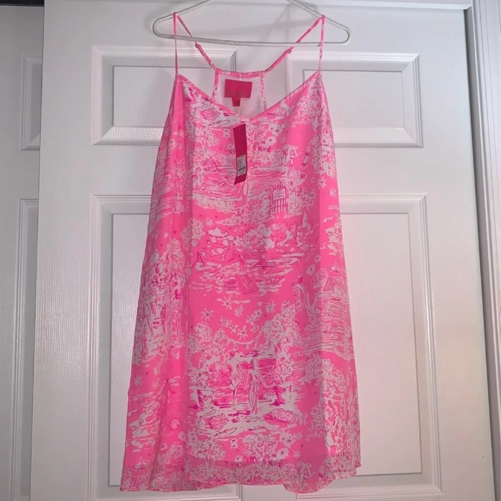 Lilly Pulitzer Dusk Silk Dress Women’s XLarge